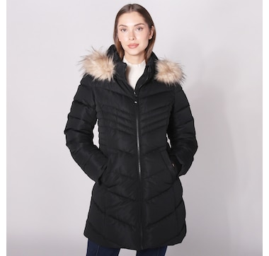 Point Zero Chevron Chic Parka