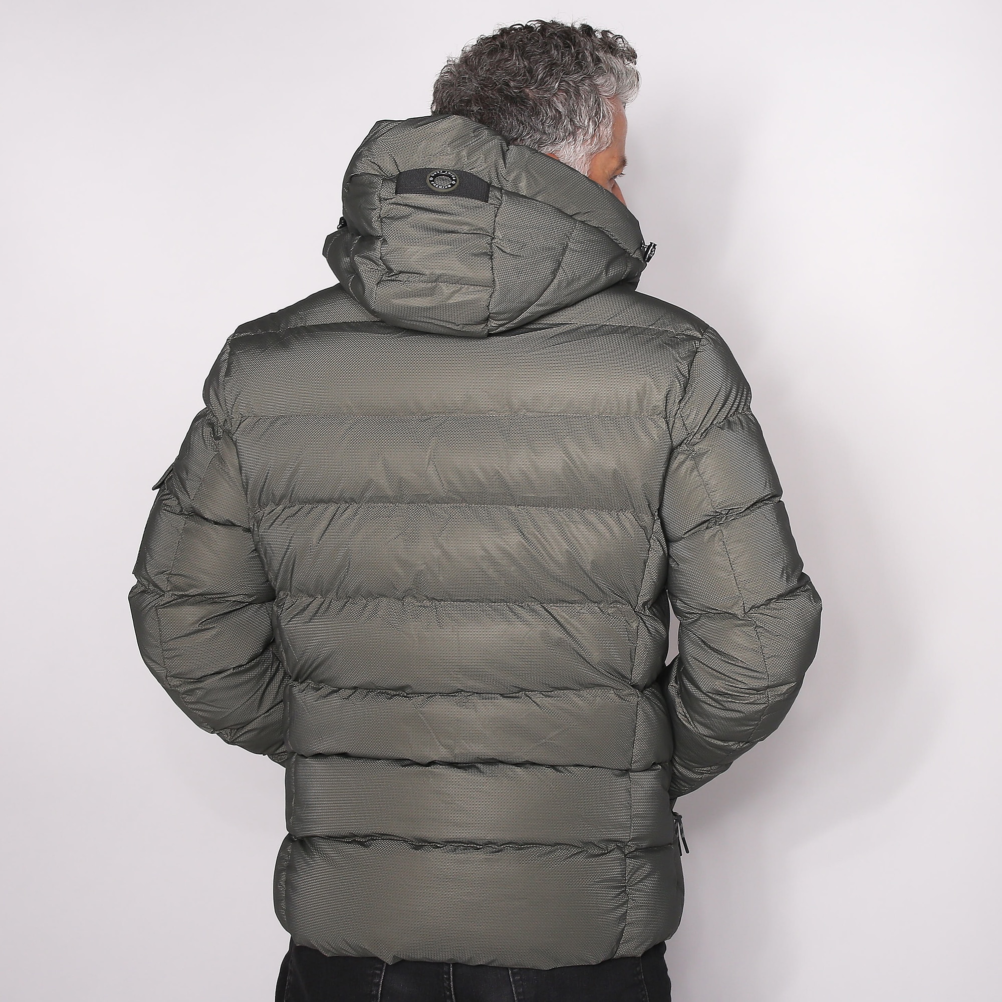 Sahara サハラ Jacquard Padded Coat FreeSize Zara WATER AND WIND PROTECTION SHORT QUILTED ANORAK | Square One