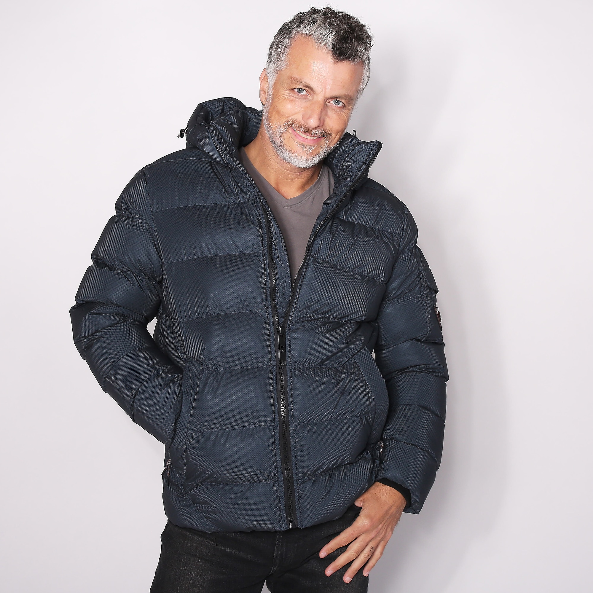 Sahara サハラ Jacquard Padded Coat FreeSize Zara WATER AND WIND PROTECTION SHORT QUILTED ANORAK | Square One