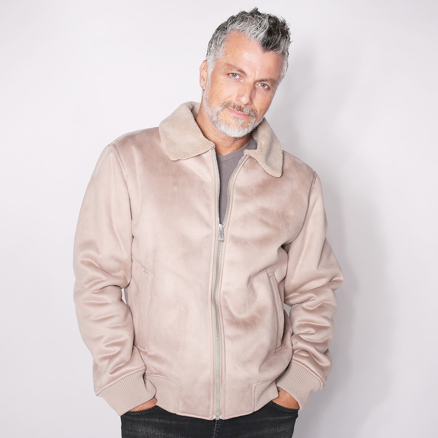 Image 240278_CAS.jpg, Product 240-278 / Price $59.33, Point Zero Men's Suede Sherpa Bomber Jacket from Point Zero on TSC.ca's Fashion department