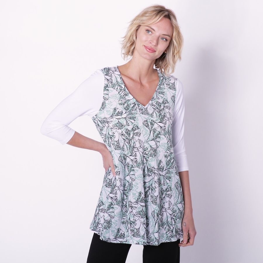 Image 240308_TLE.jpg, Product 240-308 / Price $34.33, Terrera Anna Print Tunic from Terrera on TSC.ca's Fashion department