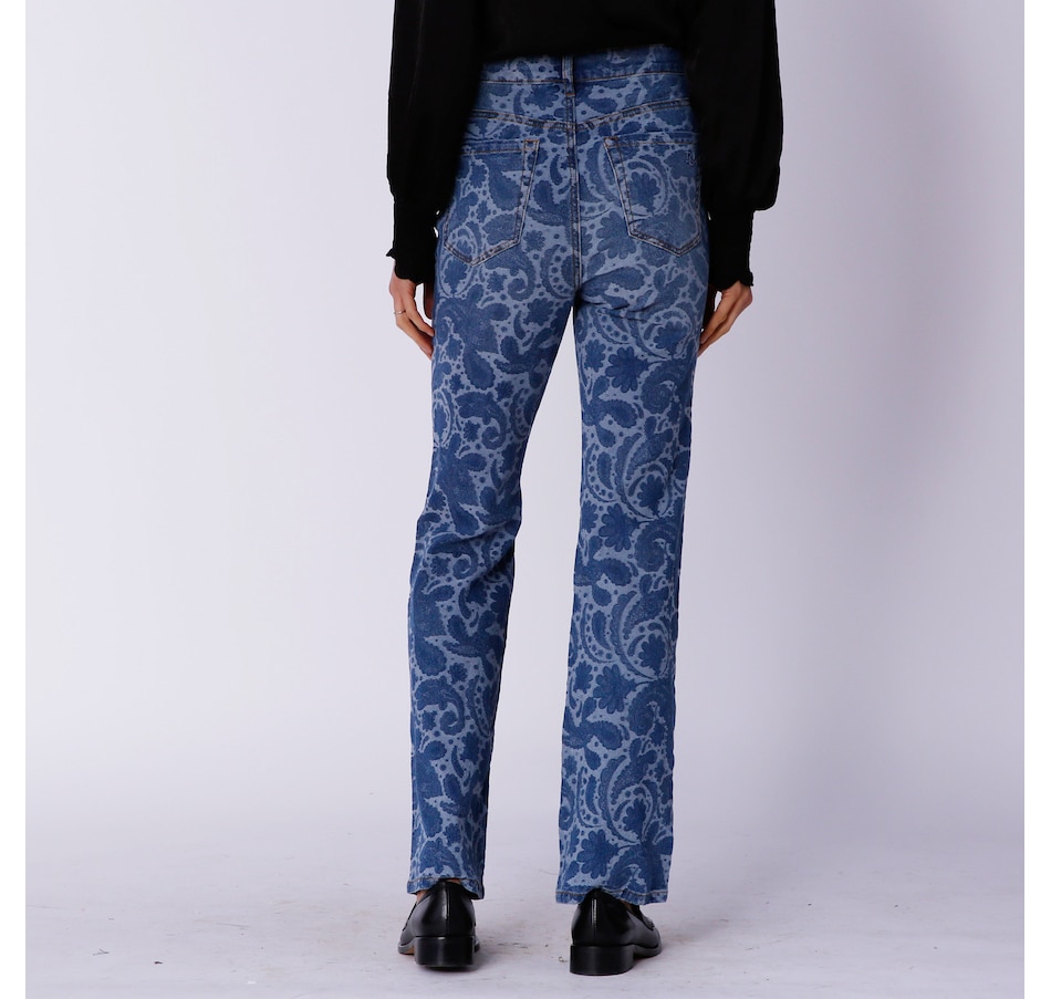 Image 240329_ALTMORE1.jpg, Product 240-329 / Price $24.33, Diane Gilman Jacquard Denim Bootcut Jean from DG2 by Diane Gilman on TSC.ca's Fashion department