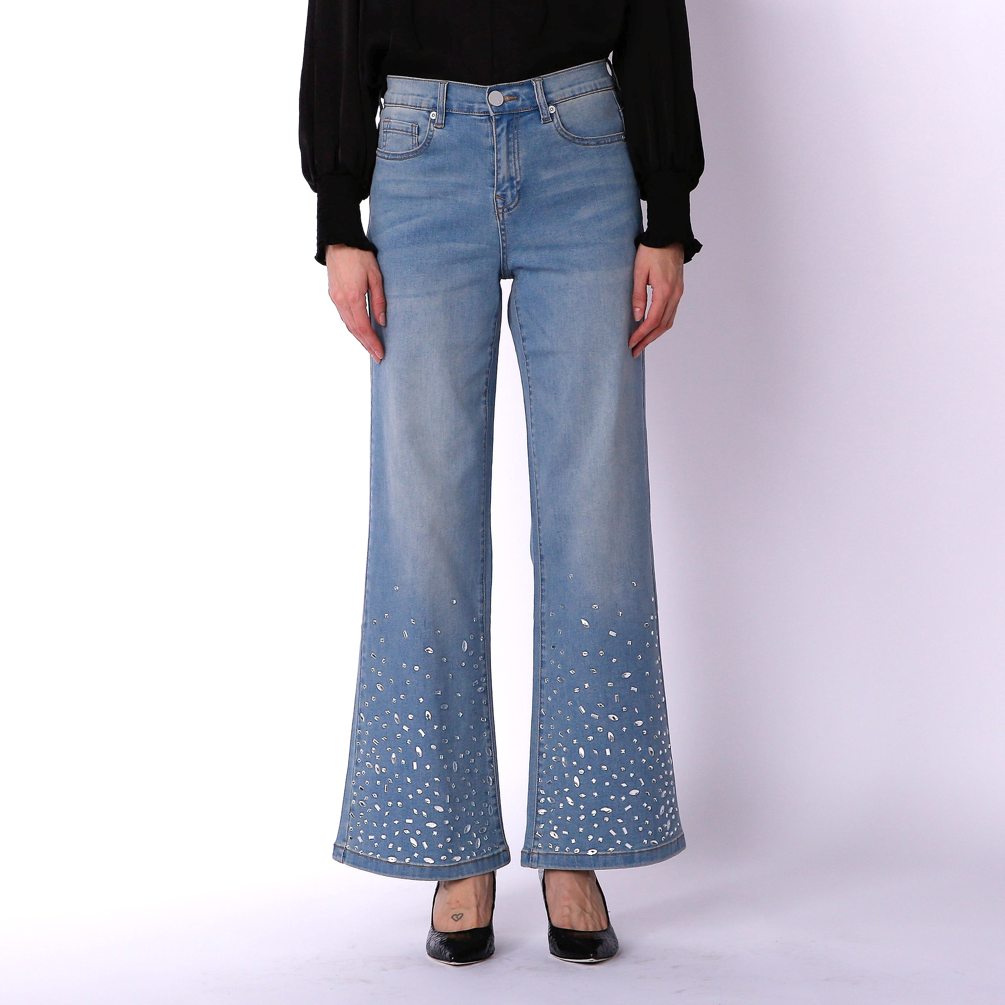 Embellished store bootcut jeans