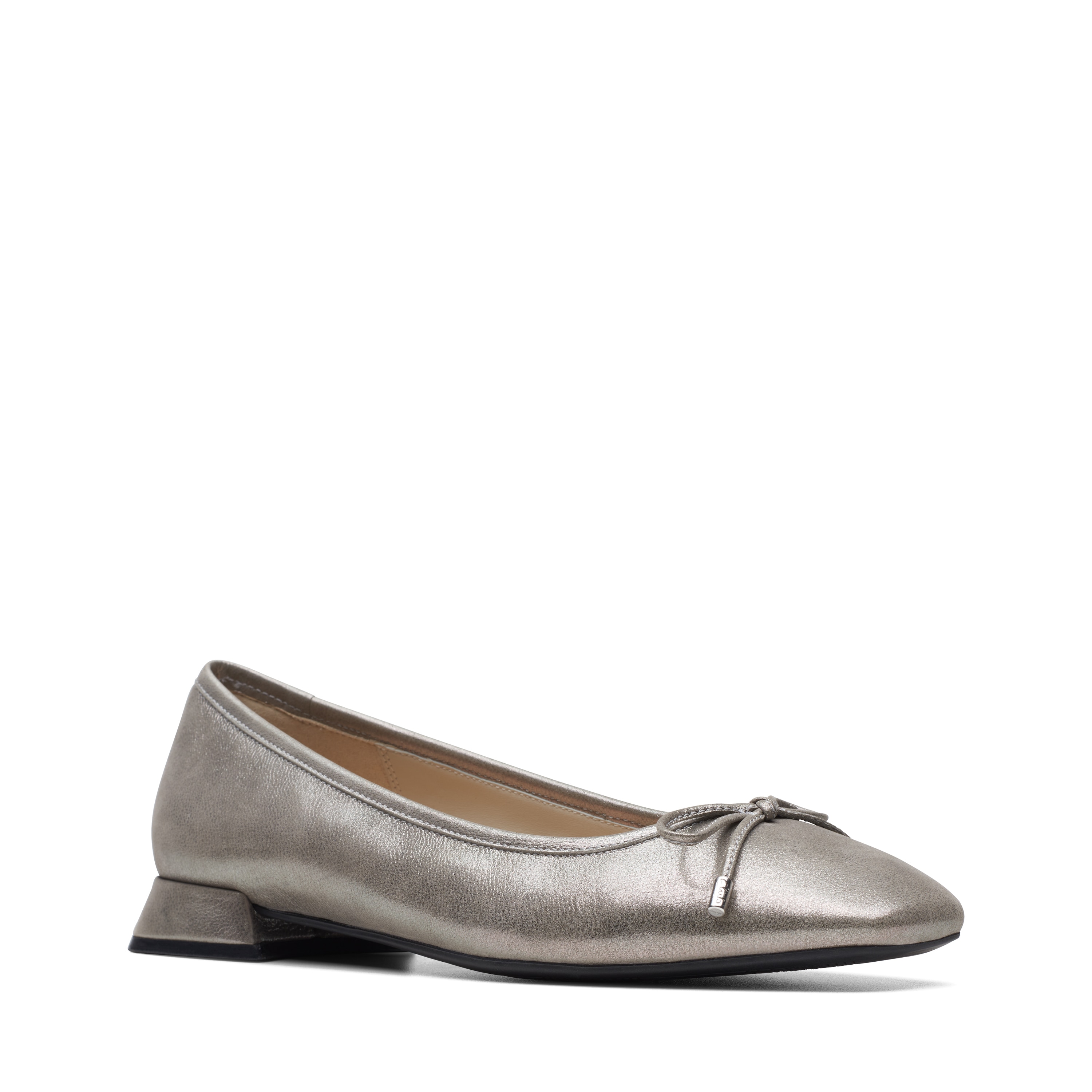 Clarks hotsell metallic flats