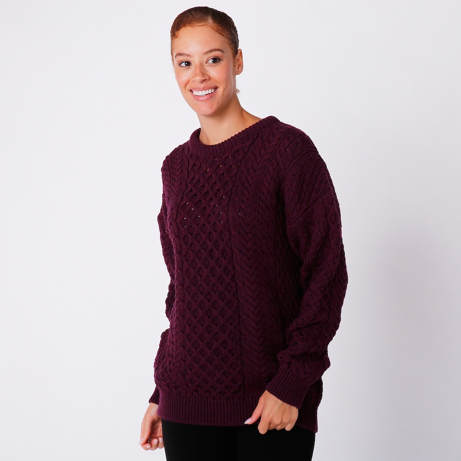 Image 240412_BRY.jpg, Product 240-412 / Price $69.33, Aran Woollen Mills Unisex Classic Aran Sweater from Aran Woollen Mills on TSC.ca's Fashion department