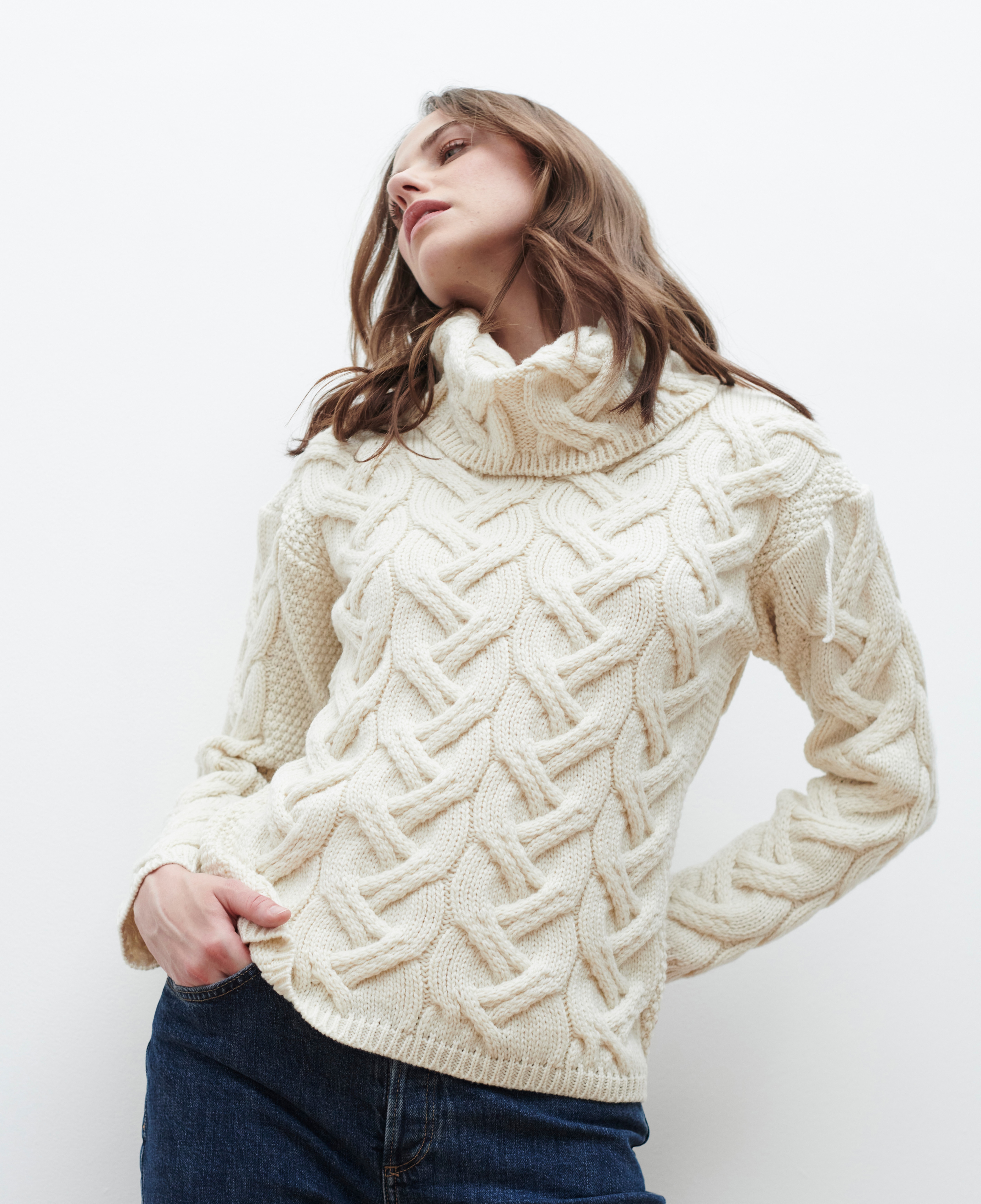 Clothing & Shoes - Tops - Sweaters & Cardigans - Pullovers - Aran