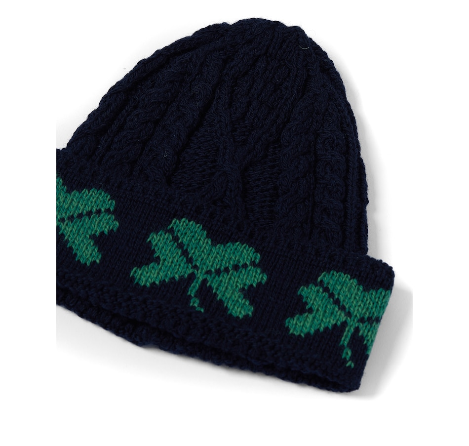 Image 240426_NVG.jpg, Product 240-426 / Price $40.00, Aran Woollen Mills 100% Merino Shamrock Hat from Aran Woollen Mills on TSC.ca's Fashion department