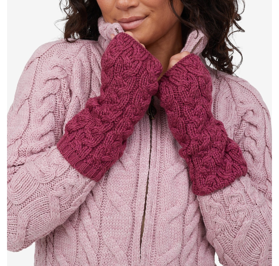 Image 240429_JAM.jpg, Product 240-429 / Price $45.00, Aran Woollen Mills Supersoft Merino Arm Warmers from Aran Woollen Mills on TSC.ca's Fashion department