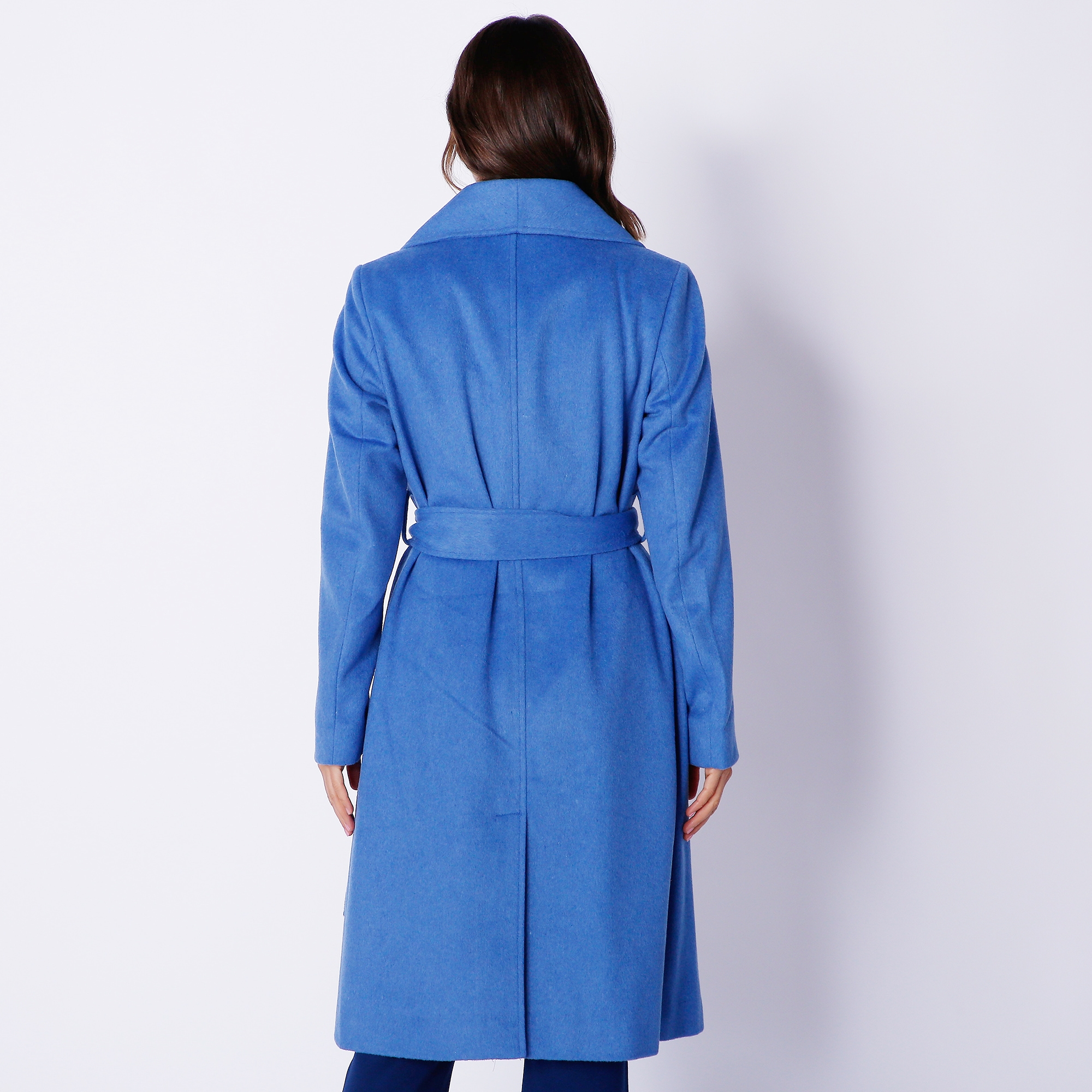 Isaac Mizrahi Wool Blend Belted Wrap Coat - TSC.ca