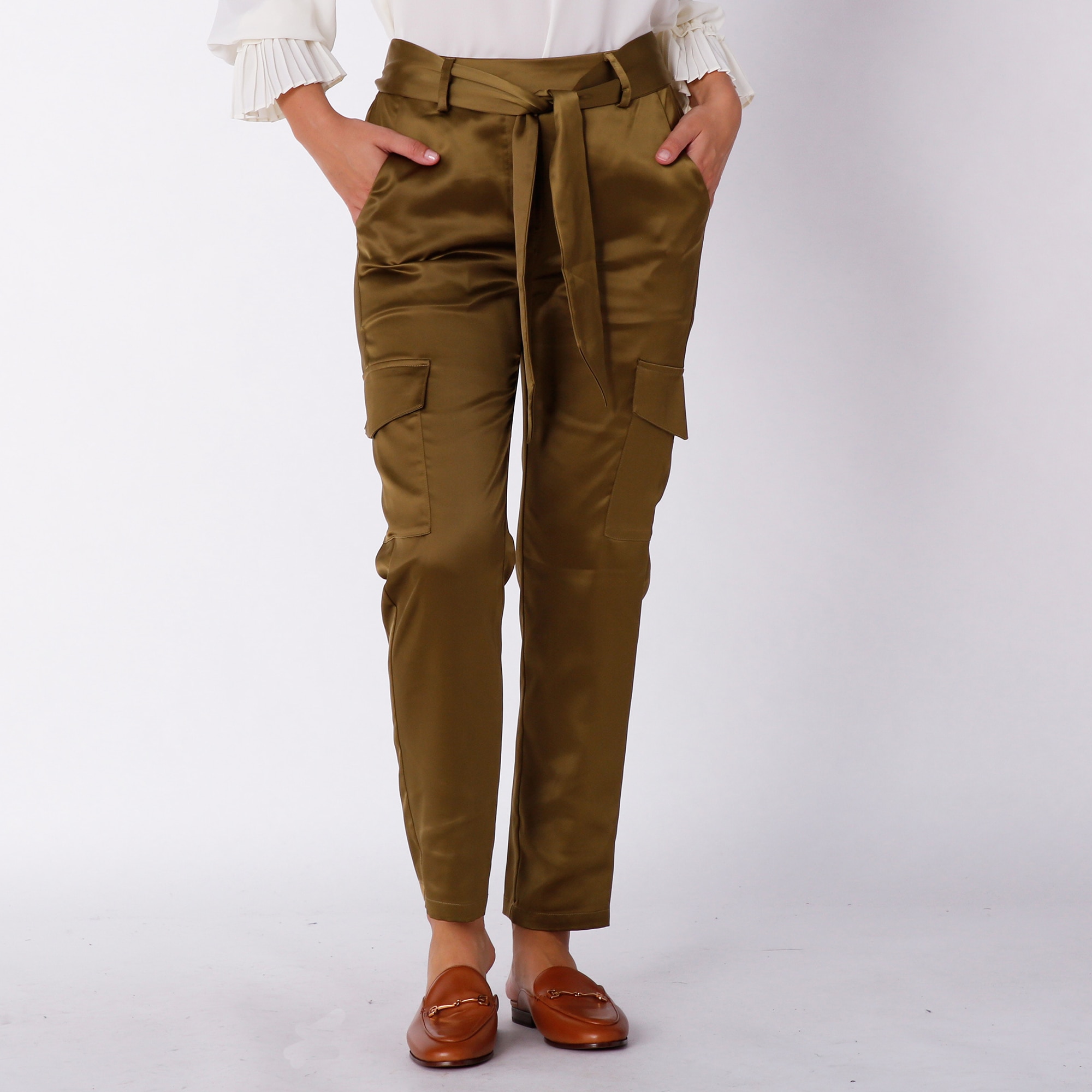 Isaac Mizrahi Straight Leg Cargo Trouser