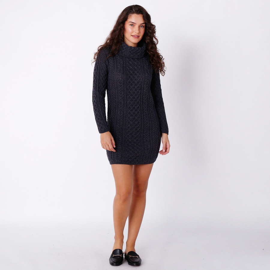 Image 240492_DERBY.jpg, Product 240-492 / Price $190.00, Aran Woollen Mills Merino Cowl Neck Sweater Dress from Aran Woollen Mills on TSC.ca's Fashion department