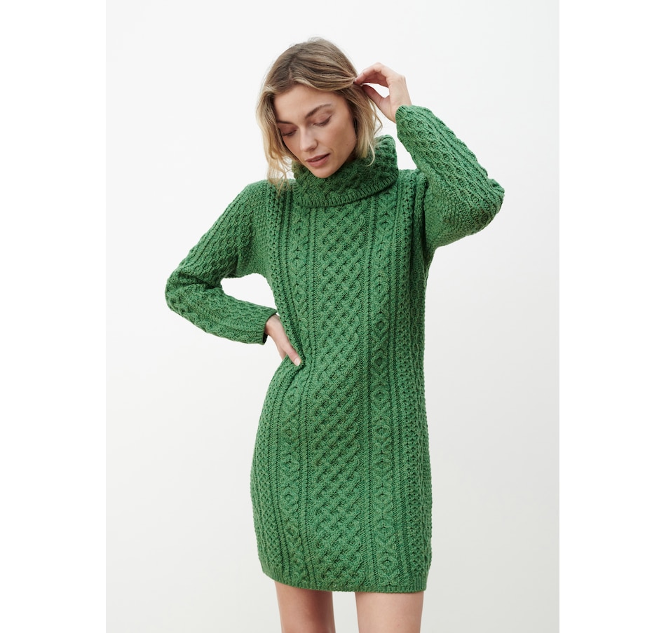 Image 240492_KWI.jpg, Product 240-492 / Price $190.00, Aran Woollen Mills Merino Cowl Neck Sweater Dress from Aran Woollen Mills on TSC.ca's Clothing & Shoes department