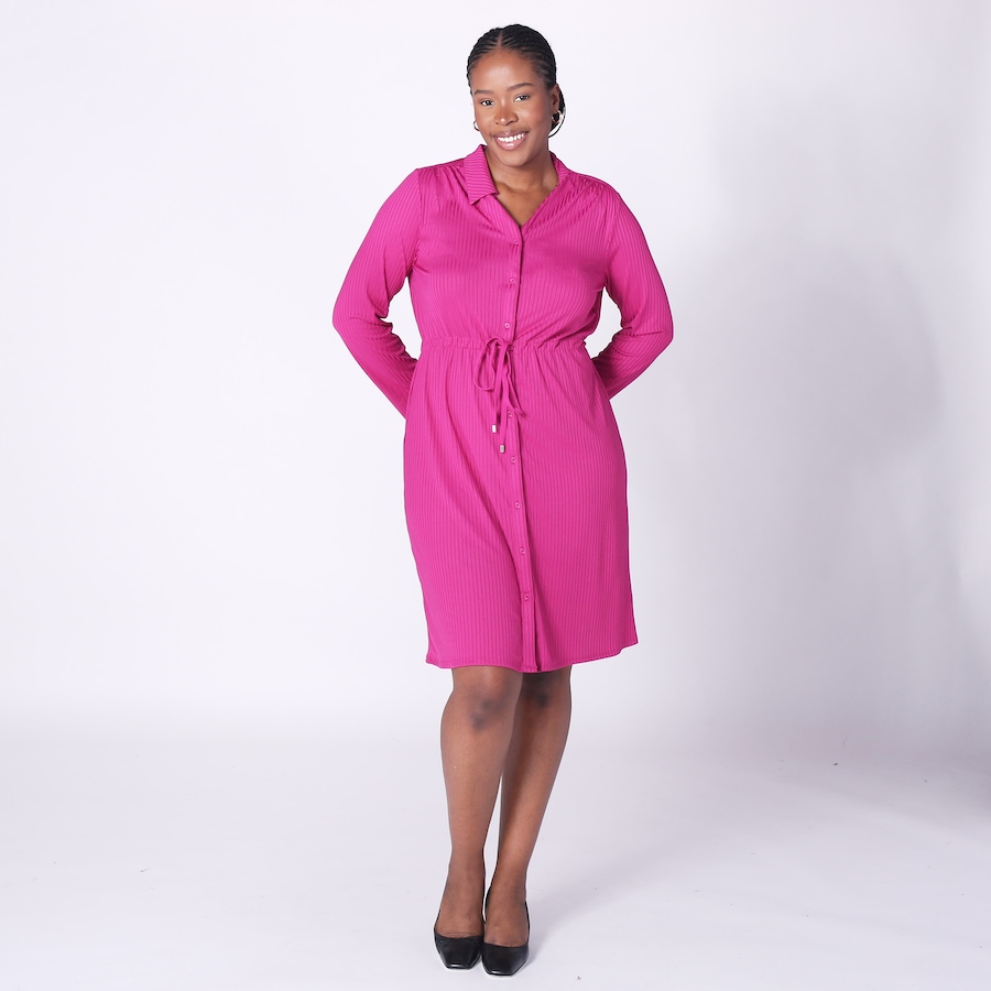 Image 240528_MAG.jpg, Product 240-528 / Price $14.33, Nina Leonard Rib Button Front Shirtdress from Nina Leonard on TSC.ca's Fashion department