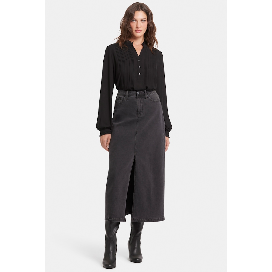 Image 240557_CLSTO.jpg, Product 240-557 / Price $29.33, NYDJ Long Denim Skirt with Slit from NYDJ on TSC.ca's Fashion department