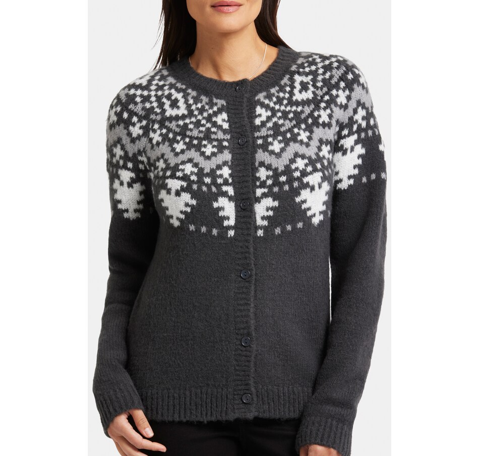 Image 240569_ALTMORE4.jpg, Product 240-569 / Price $39.33, NYDJ Fairisle Cardigan from NYDJ on TSC.ca's Fashion department