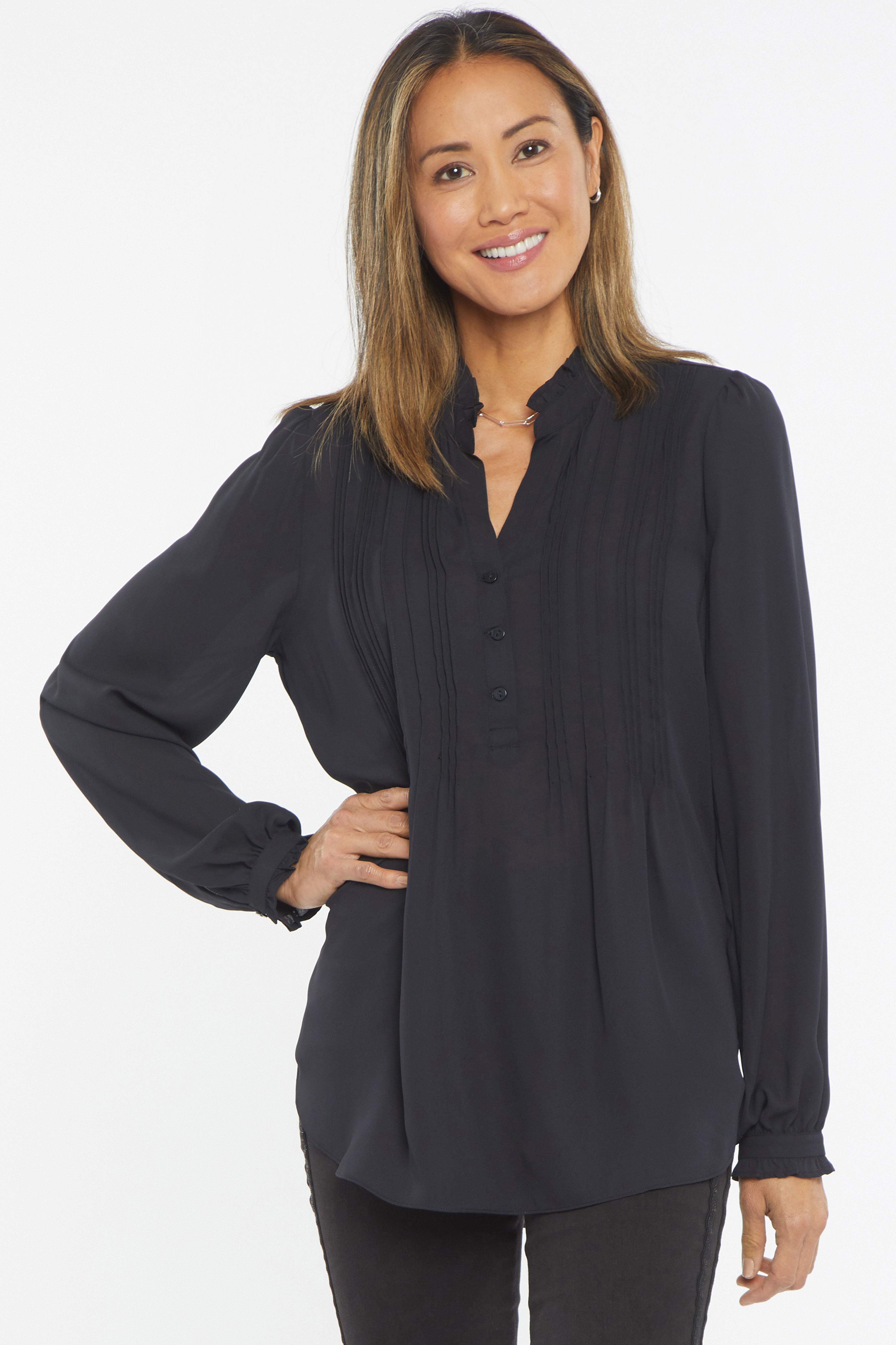 NYDJ Pleat Front Tunic Blouse - TSC.ca