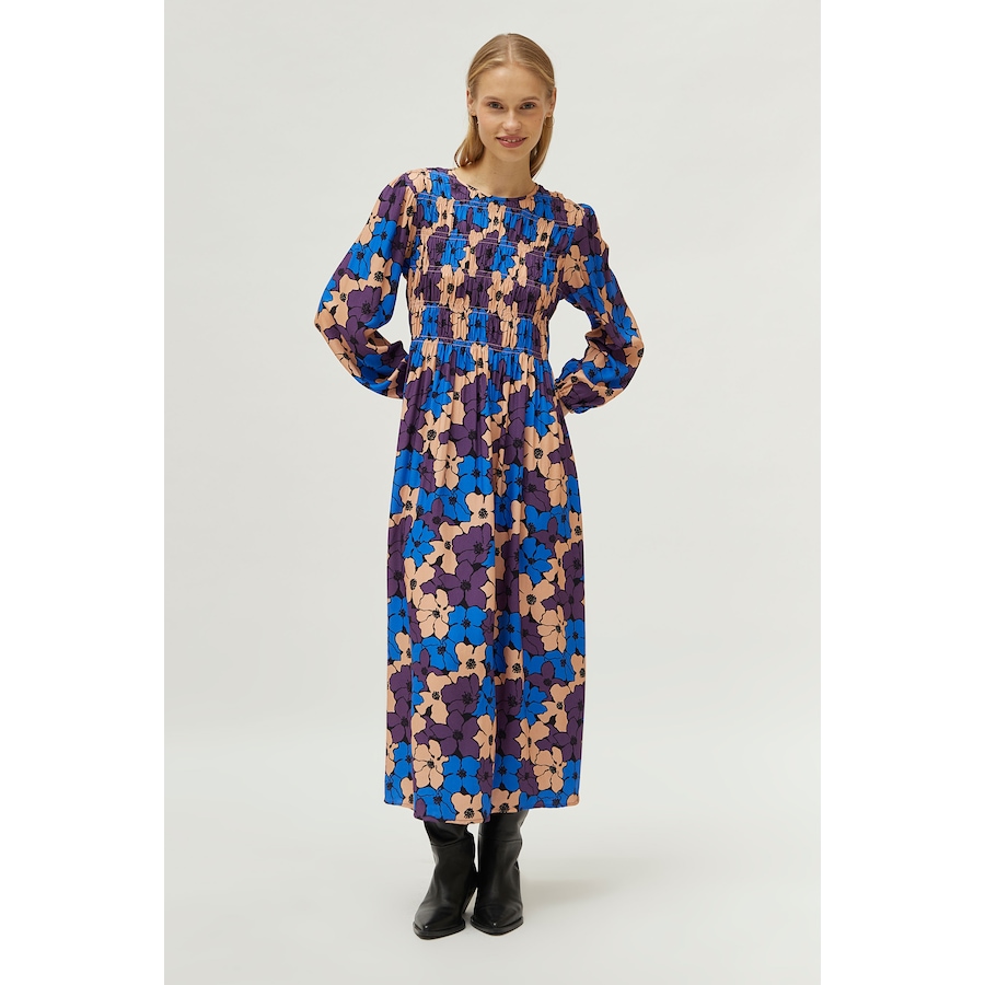Image 240619_BLU.jpg, Product 240-619 / Price $39.33, Compañía Fantástica Long Sleeve Flower Midi Dress from Compania Fantastica on TSC.ca's Fashion department