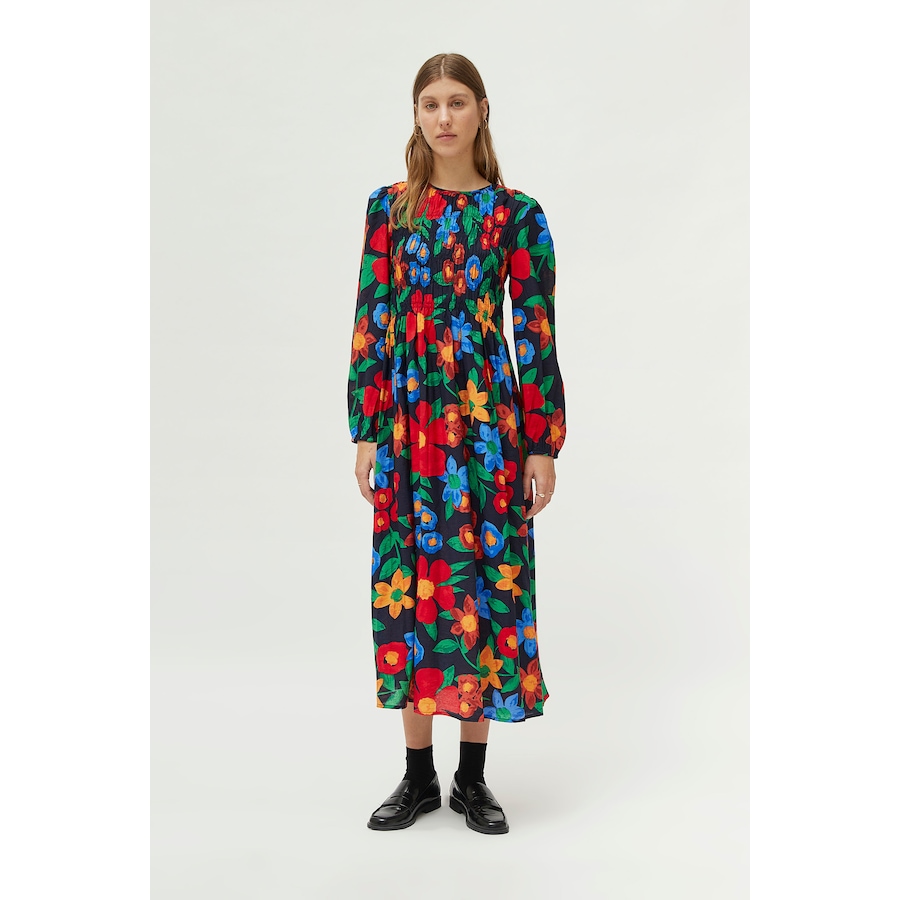 Image 240619_RED.jpg, Product 240-619 / Price $39.33, Compañía Fantástica Long Sleeve Flower Midi Dress from Compania Fantastica on TSC.ca's Fashion department