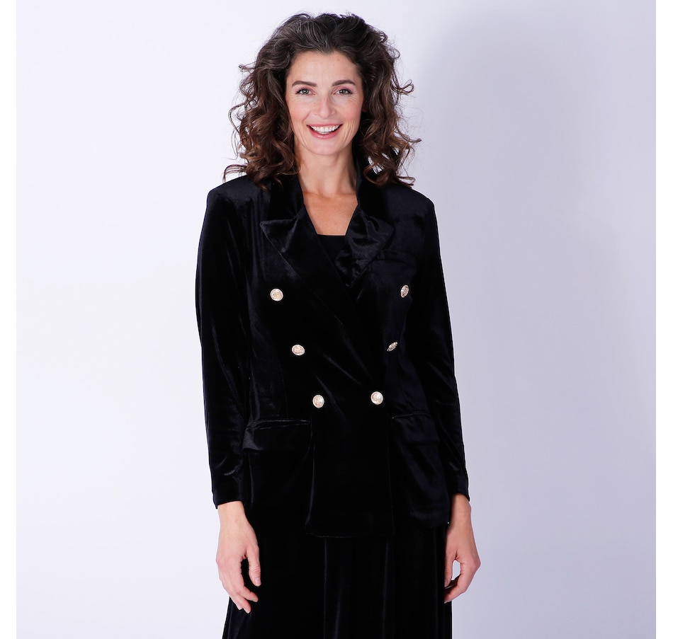 Clothing & Shoes - Jackets & Coats - Blazers - Isaac Mizrahi Double  Breasted Ponte Blazer - Online Shopping for Canadians