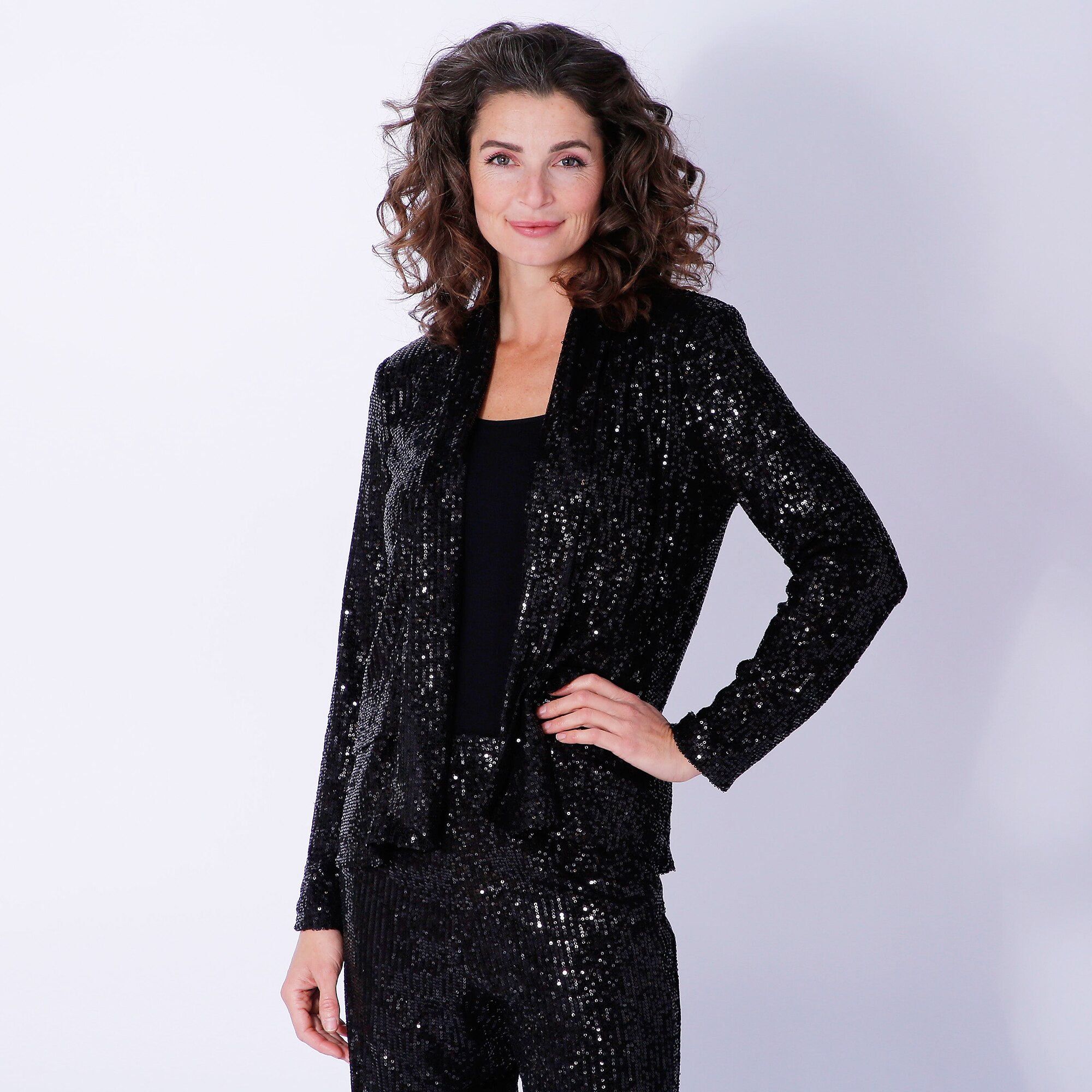 Isaac Mizrahi Sequin Jacket