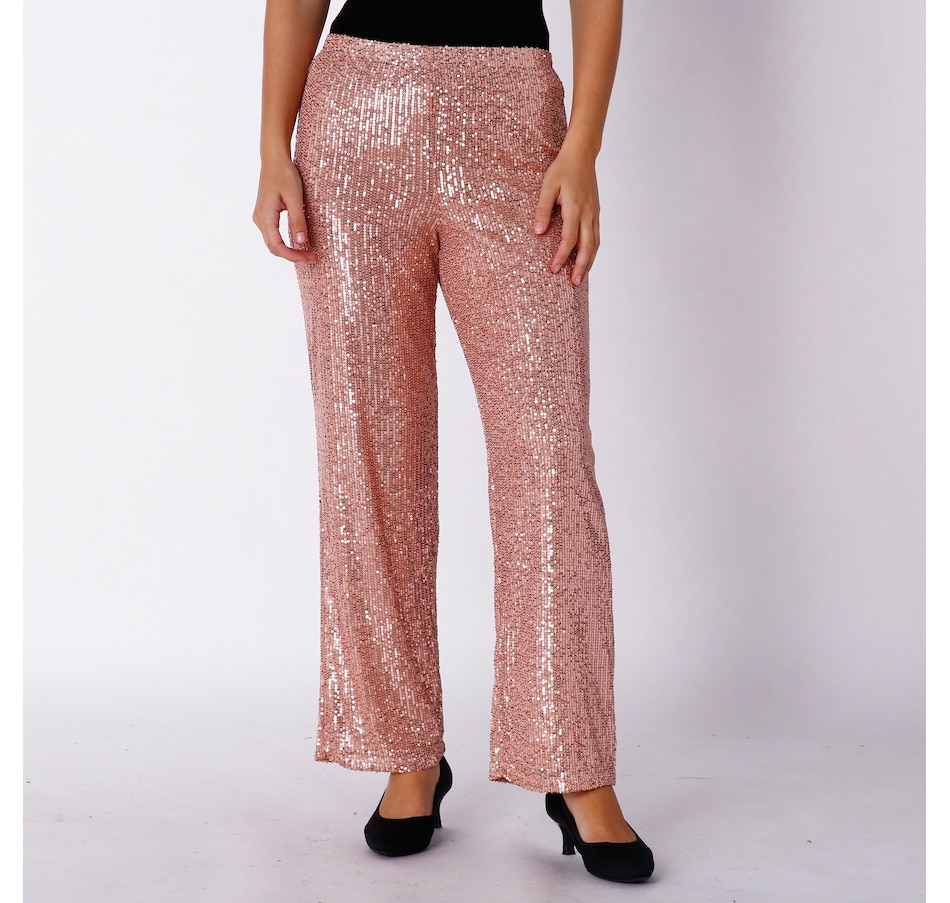 Clothing & Shoes - Bottoms - Pants - Parker & Rowe Stretch Sequin Pant -  Online Shopping for Canadians