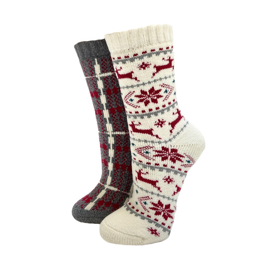 Image 240781_REI.jpg, Product 240-781 / Price $16.88, Hue My Favourite Christmas Fairisle Socks 2-Pack from HUE on TSC.ca's Fashion department