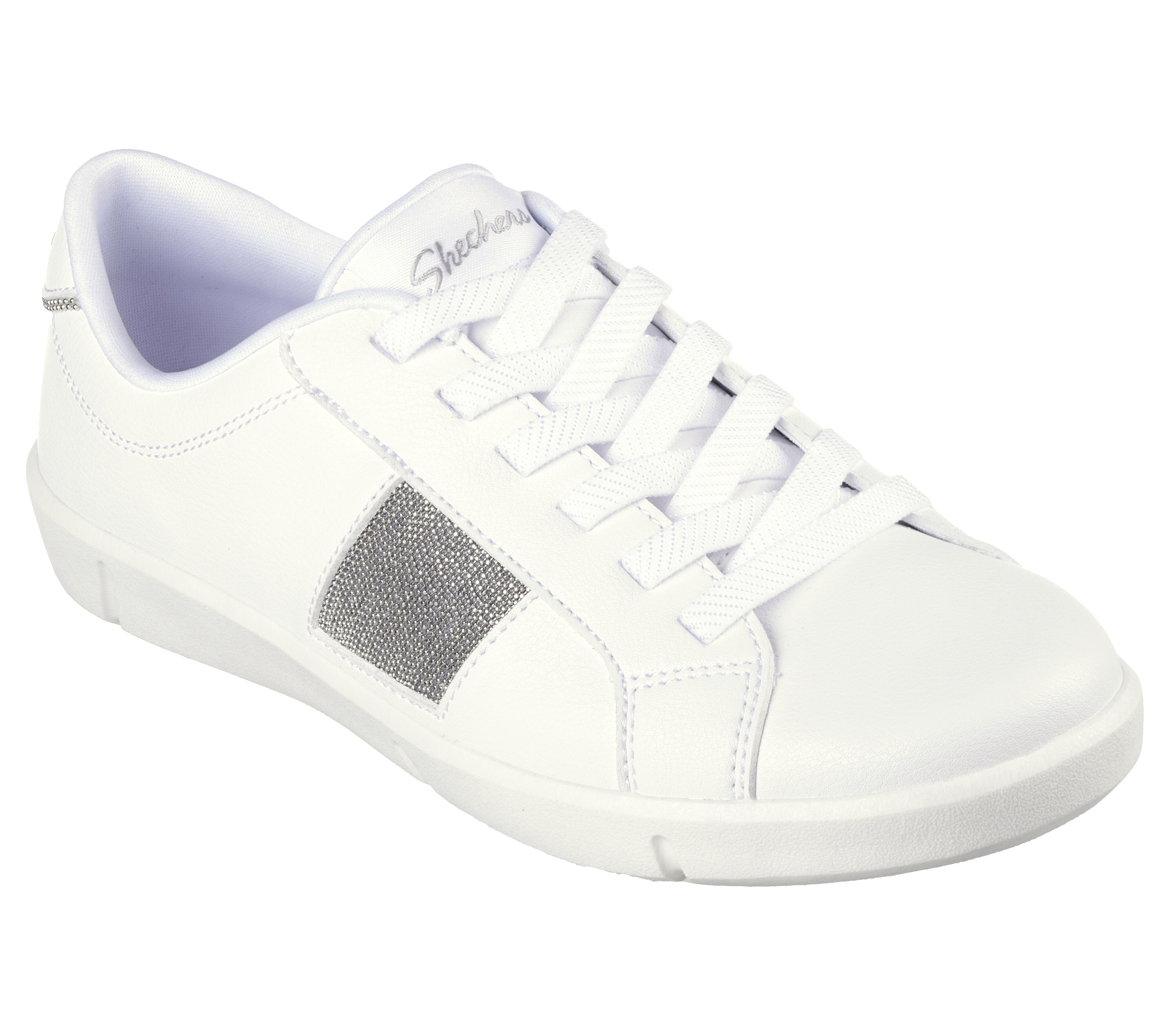 Skechers white hot sale leather sneakers