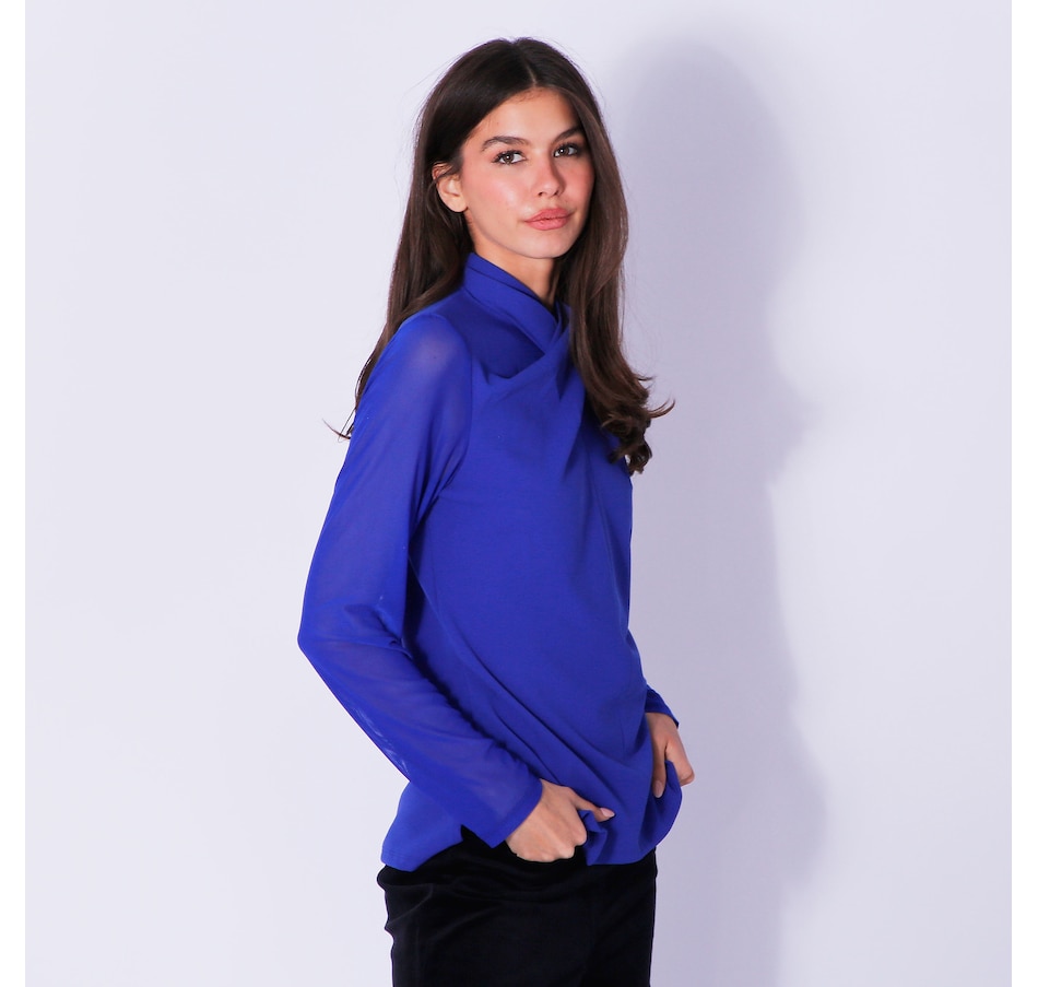 Image 240955_ALTMORE1.jpg, Product 240-955 / Price $19.33, Diane Gilman Mock Neck Top from DG2 by Diane Gilman on TSC.ca's Fashion department