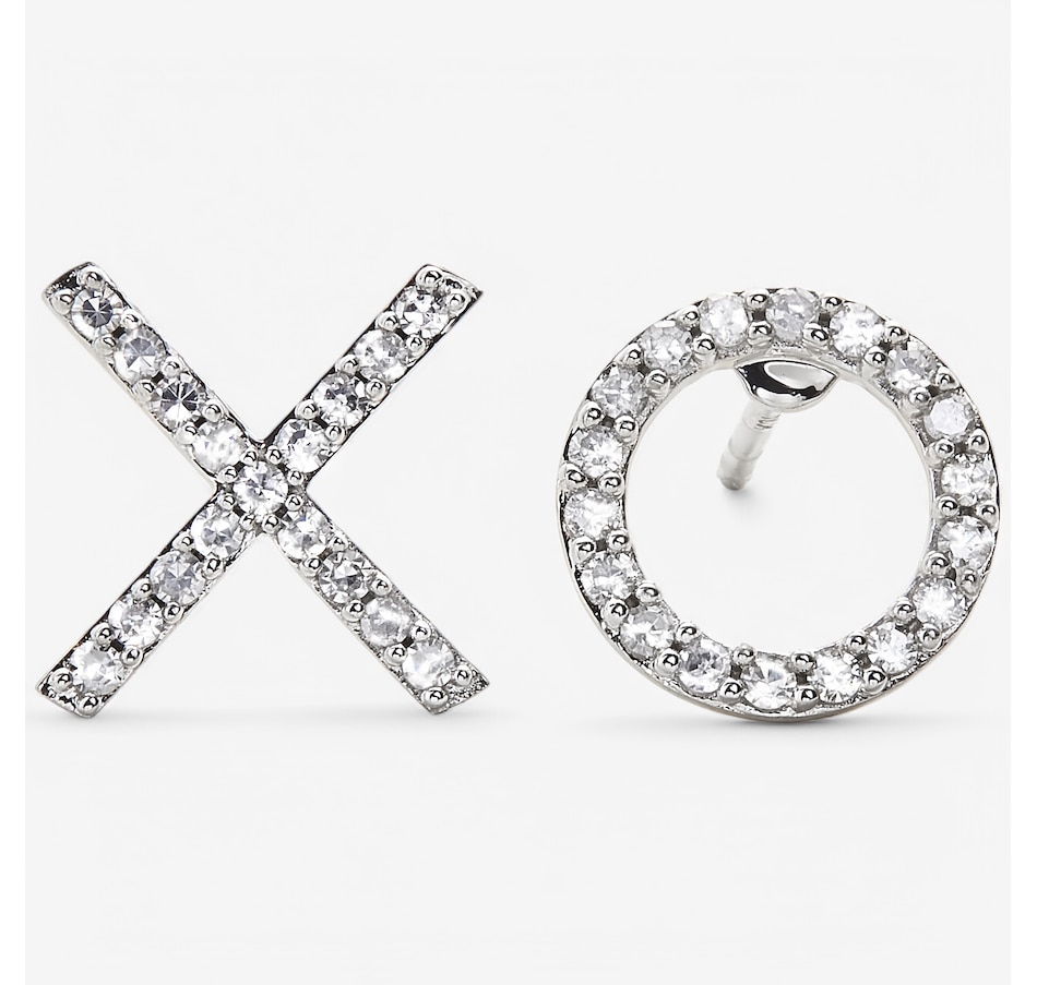 Image 241034_WGL.jpg, Product 241-034 / Price $349.88, 10K Gold 0.33ctw Diamond X & O Stud Earrings from Diamond Show on TSC.ca's Jewellery department