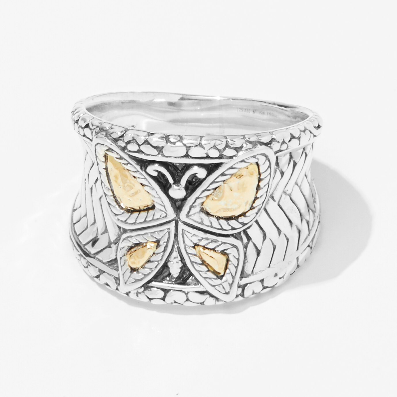 Jewellery - Rings - Samuel B. Collection Sterling Silver/18K Gold