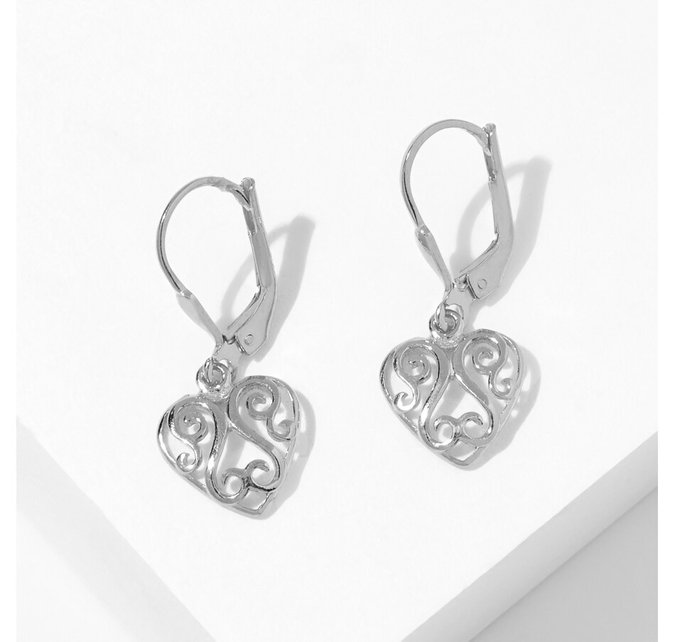Jewellery Earrings Leverback Earrings Silver Gallery Sterling