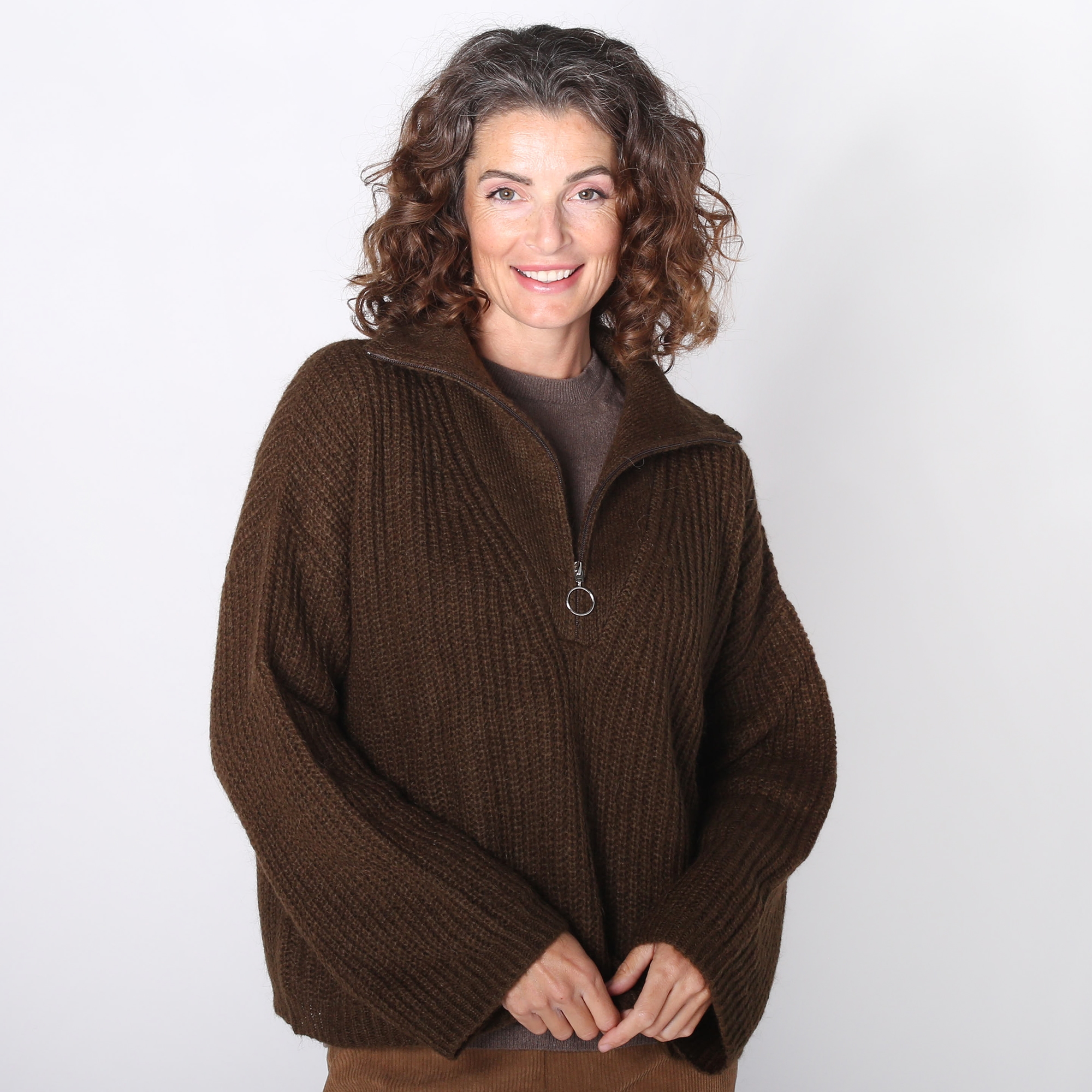 Cho&amp;CoL'Appartement C/N Knit Pullover Oversized mixed-knit sweater | Djab | Shop Men's Crew Neck