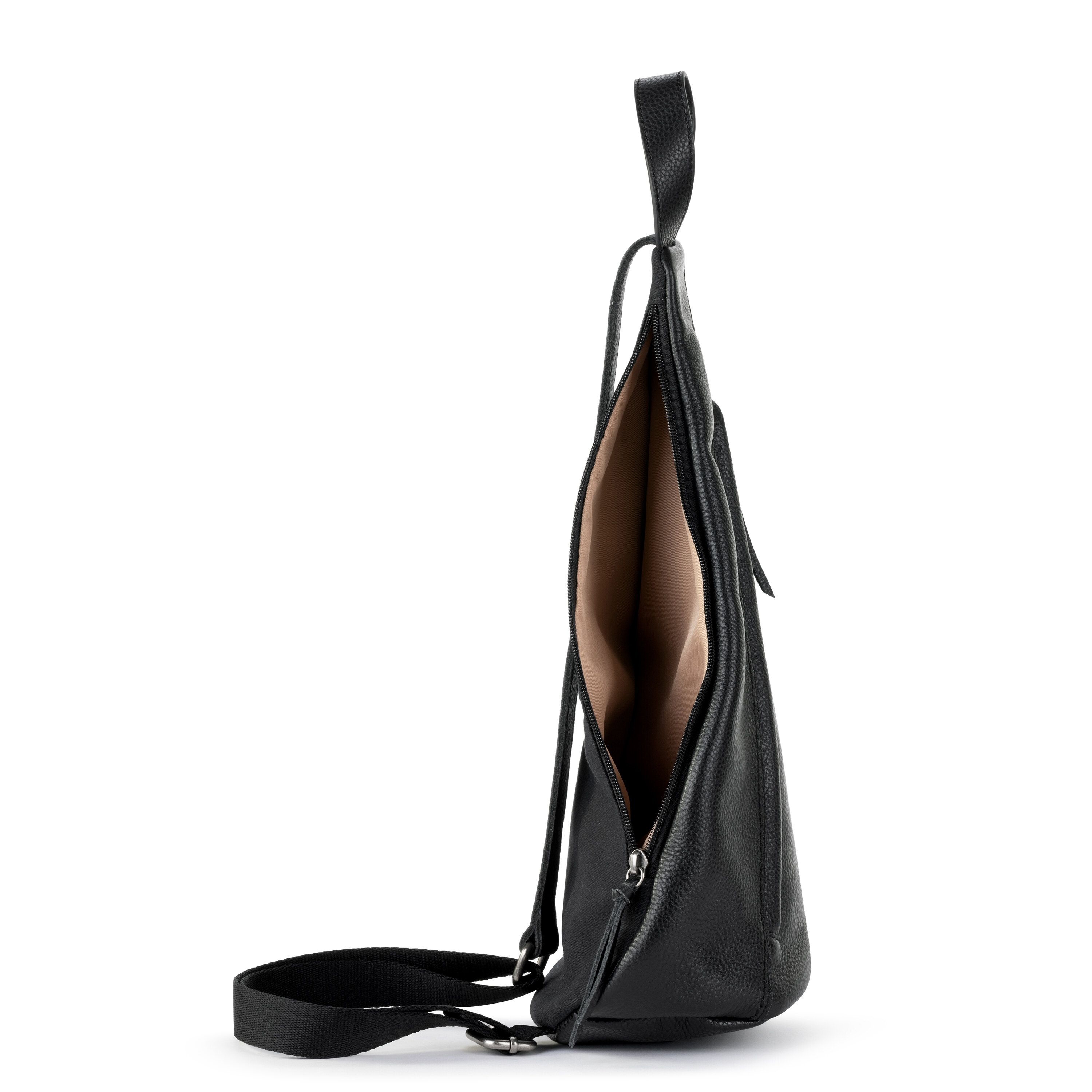 The Sak Geo Sling Rucksack Aus Gehäkeltem Leder – Vegan, Nachhaltig, Vielseitig Tragbare Umhängetasche