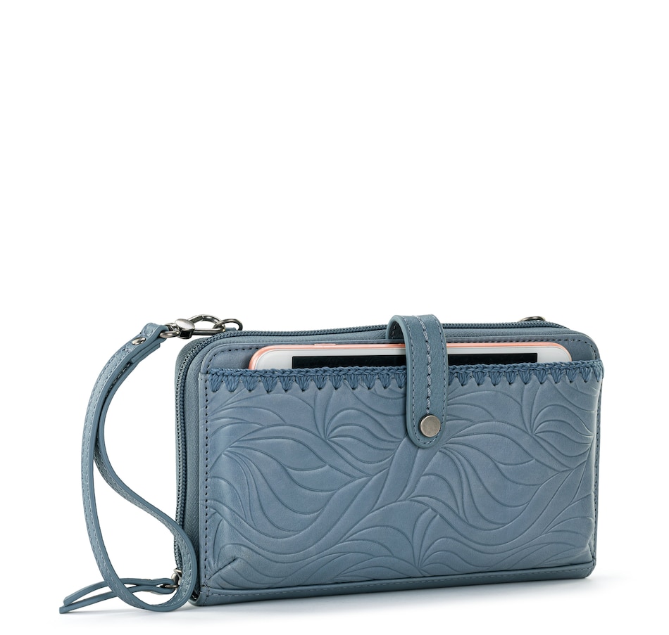 Image 241220_MTBLU.jpg, Product 241-220 / Price $39.33, The Sak Leather Smartphone Crossbody Bag from The SAK Handbags on TSC.ca's Fashion department