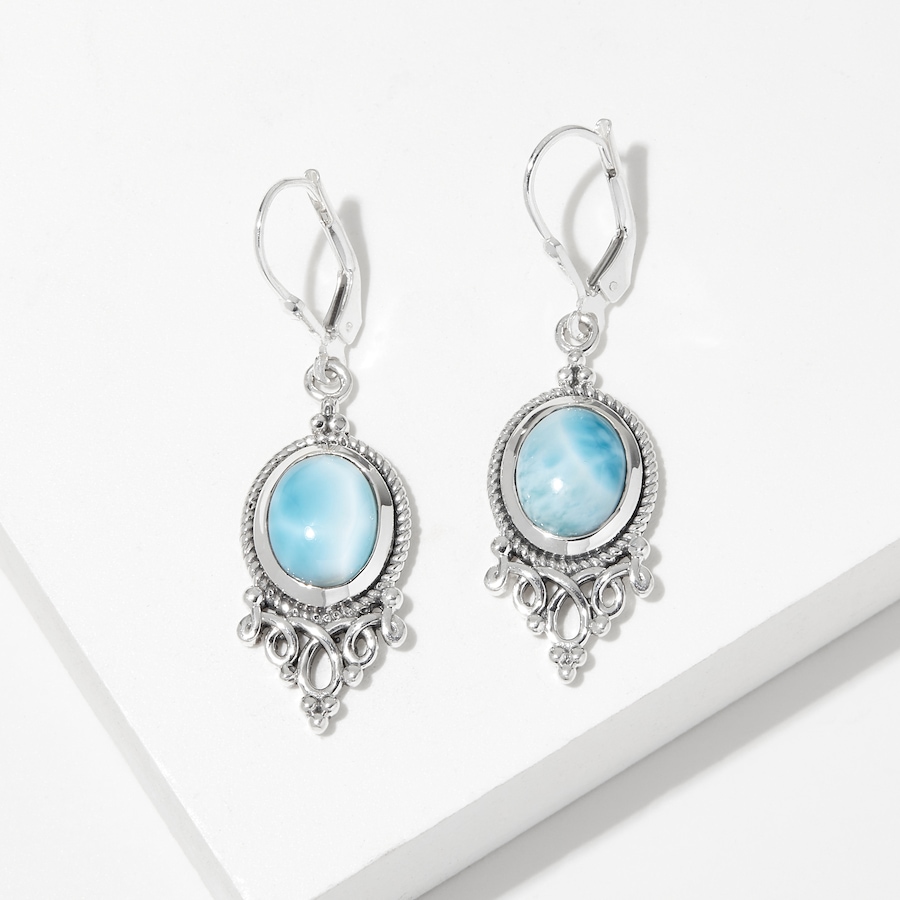 Image 241280_LARI.jpg, Product 241-280 / Price $99.88, Himalayan Gems Sterling Silver Gemstone Leverback Earrings from Himalayan Gems on TSC.ca's Jewellery department