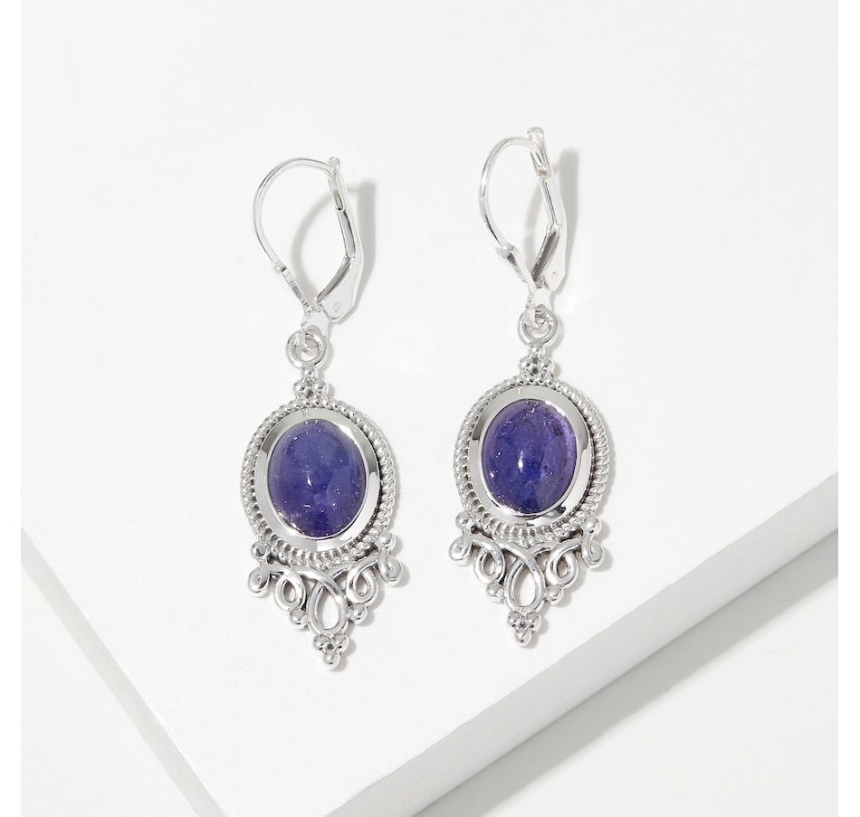 Image 241280_TAN.jpg, Product 241-280 / Price $99.88, Himalayan Gems Sterling Silver Gemstone Leverback Earrings from Himalayan Gems on TSC.ca's Jewellery department