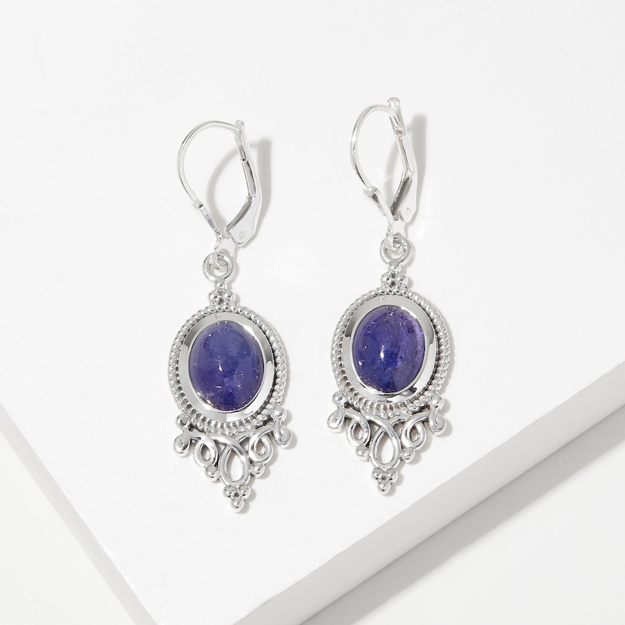 Image 241280_TAN.jpg, Product 241-280 / Price $99.88, Himalayan Gems Sterling Silver Gemstone Leverback Earrings from Himalayan Gems on TSC.ca's Jewellery department