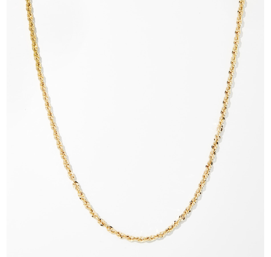 Image 241334.jpg, Product 241-334 / Price $499.99 - $729.99, TruGold 10K Yellow Gold Spirali Rope Chain Necklace from TruGold on TSC.ca's Jewellery department