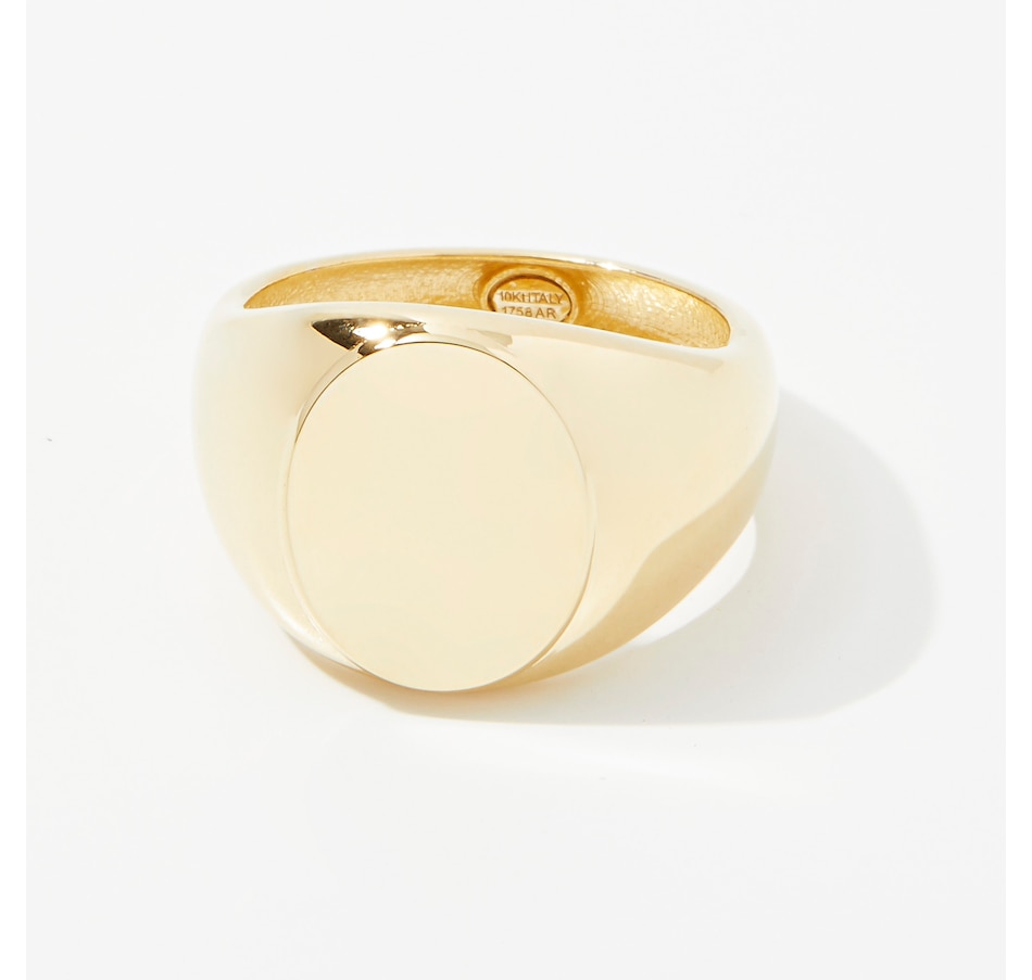 Image 241340.jpg, Product 241-340 / Price $219.33, TruGold 10K Yellow Gold Bold Signet Ring from TruGold on TSC.ca's Jewellery department