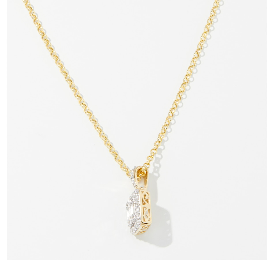 Image 241391_ALTMORE1.jpg, Product 241-391 / Price $999.99, Evera Diamonds 14K Gold 0.50 av. ctw Diamond Pendant with Chain from Evera Diamonds on TSC.ca's Jewellery department