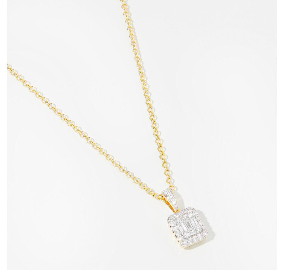 Image 241391_YGL.jpg, Product 241-391 / Price $999.99, Evera Diamonds 14K Gold 0.50 av. ctw Diamond Pendant with Chain from Evera Diamonds on TSC.ca's Jewellery department