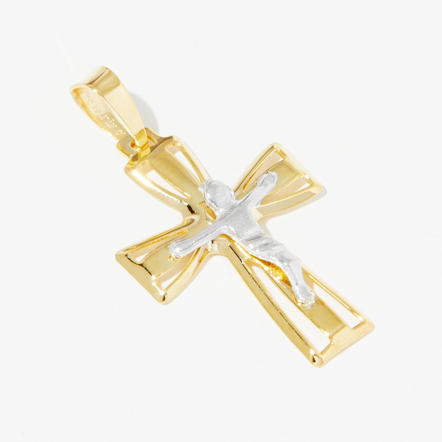 Image 241392_ALTMORE1.jpg, Product 241-392 / Price $129.88, TruGold 10K Two-Tone Gold Cross Pendant from TruGold on TSC.ca's Jewellery department