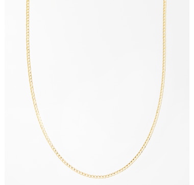 TruGold 10K Yellow Gold Solid Open Curb Chain