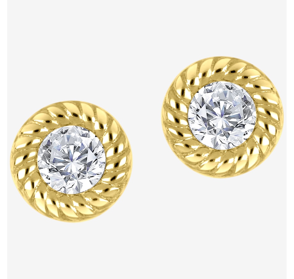 Image 241506.jpg, Product 241-506 / Price $1,199.99, Canadian Ice 10K Yellow Gold Diamond Cut 0.28 ctw Earrings from Canadian Ice Diamonds on TSC.ca's Jewellery department