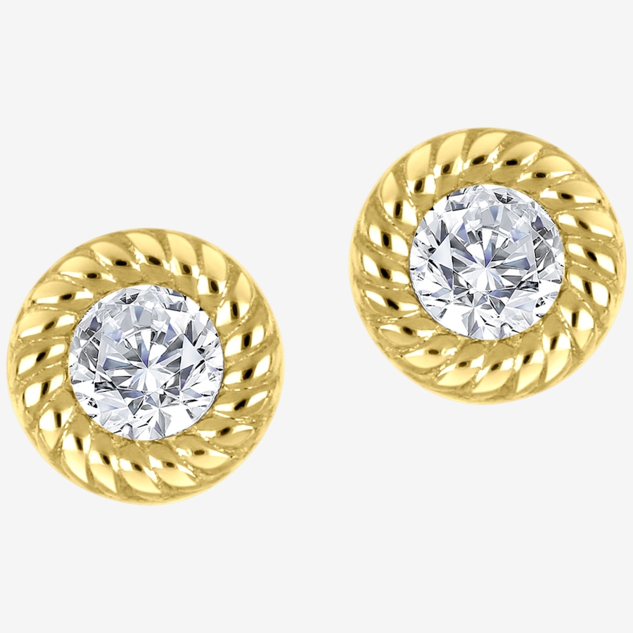 Image 241506.jpg, Product 241-506 / Price $1,399.99, Canadian Ice 10K Yellow Gold Diamond Cut 0.28 ctw Earrings from Canadian Ice Diamonds on TSC.ca's Jewellery department