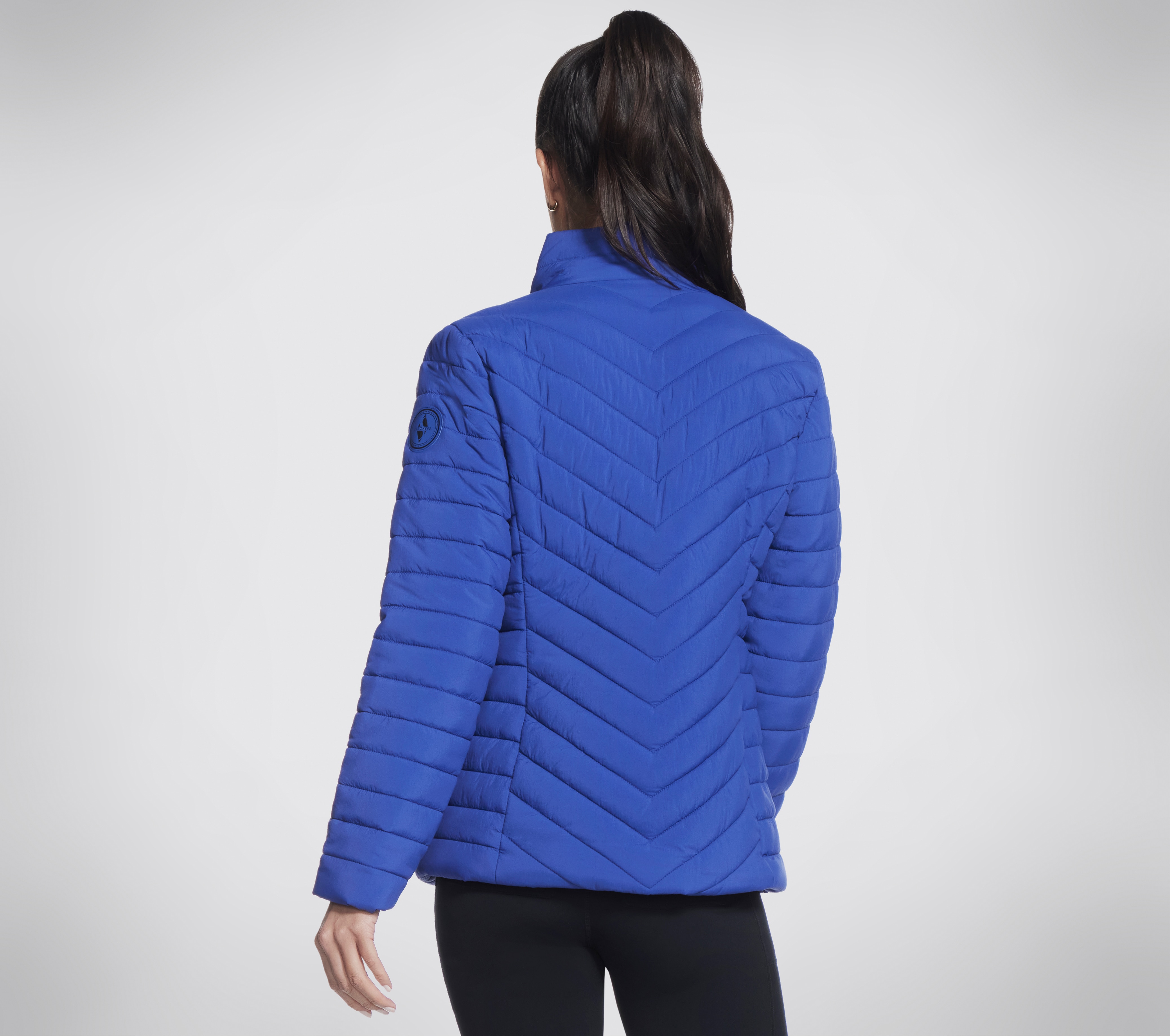 Skechers jacket womens sale blue