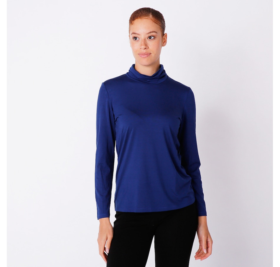 Bedford Black Mock Neck Top