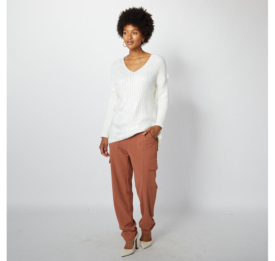 Image 241575_OWH.jpg, Product 241-575 / Price $42.33, Brian Bailey Painted Foil V-Neck Sweater from Brian Bailey on TSC.ca's Fashion department
