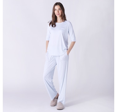 Cuddl Duds Regular Frosted Brushed Terry Pajama Set 