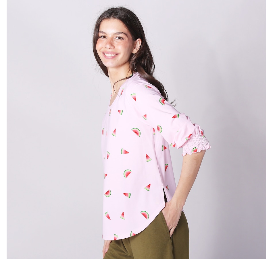 Image 241660_ALTMORE1.jpg, Product 241-660 / Price $19.88, Cuddl Duds Cottonwear+ Pick Of The Day Smocked Top from Cuddl Duds on TSC.ca's Fashion department